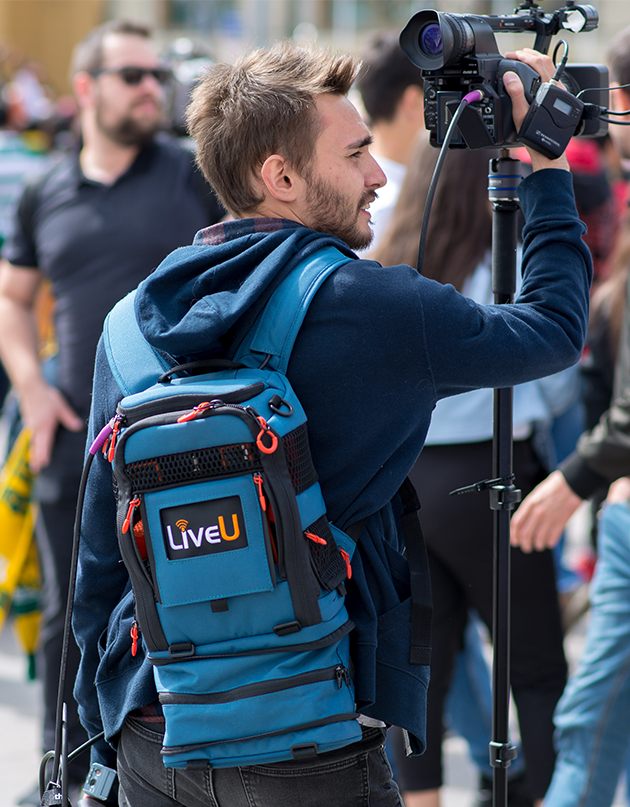 Accessing IP bonded streaming with LiveU field units